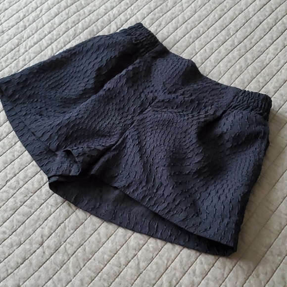 Moonlight Navy Blue Textured Sailor Shorts S/M - Picture 2 of 8